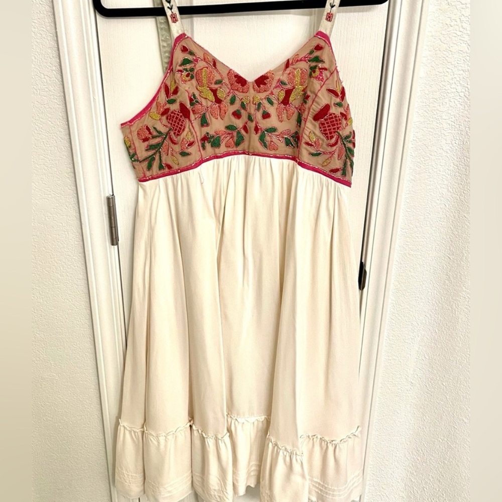 Anthropologie Zehanale Beaded Dress